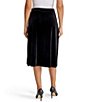 Kasper Pull On Velvet Midi Skirt - Image 2