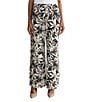 Kasper Pull On Wide Printed Ankle Pant - Image 1