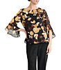 Kasper Ruffle Sleeve Chiffon Blouse - Image 1