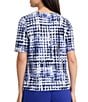 Kasper Short Sleeve Box Pleated Blouse - Image 2