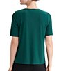 Kasper Short Sleeve Solid Jersey Top - Image 2