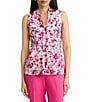 Kasper Sleeveless Bias Bow Tank Blouse - Image 1