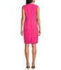 Kasper Sleeveless Crepe Sheath Midi Dress - Image 4