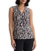 Kasper Sleeveless Knot Front Blouse - Image 1