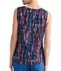 Kasper Sleeveless Pleated Neck Blouse - Image 2