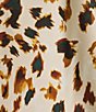 Kasper Sleeveless Tie Front Printed Satin Blouse - Image 4