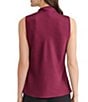 Kasper Sleeveless Tie Front V-Neck Blouse, Color:Dark Red - Image 2