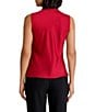 Kasper Sleeveless Tie Neck Blouse - Image 2