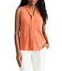 Kasper Sleeveless Tie Neck Blouse - Image 3