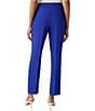 Kasper Solid Crepe Slim Pants, Color:Royal Signature - Image 2
