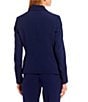 Kasper Sophie Two Button Notch Lapel Long Sleeve Crepe Blazer, Color:Kasper Navy - Image 3