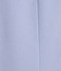 Color:California Sky - Image 5 - Stretch Crepe Collarless Long Sleeve Welt Pocket Coordinating Jacket