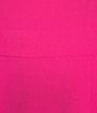 Color:Pink Perfection - Image 3 - Stretch Crepe Crew Neckline Cap Sleeve Sheath Dress