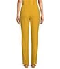 Kasper Stretch Crepe Fly Front Slim Pants, Color:Butterschotch - Image 2