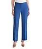 Kasper Stretch Crepe Fly Front Trouser, Color:Blue Night - Image 1