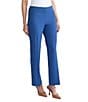 Kasper Stretch Crepe Fly Front Trouser, Color:Blue Night - Image 3