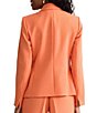 Kasper Stretch Crepe Notched Long Sleeve Jacket - Image 2