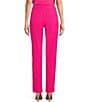Color:Pink Perfection - Image 2 - Stretch Crepe Side Pocket Slim Leg Pants