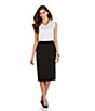 Kasper Stretch Crepe Skimmer Skirt | Dillards