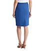 Kasper Stretch Crepe Slim Knee Length Skirt, Color:Blue Night - Image 2