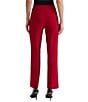 Kasper Stretch Crepe Straight Leg Trouser Pants, Color:Fire Red - Image 2