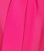 Color:Pink Perfection - Image 3 - Stretch Crepe Tie Neck Sleeveless Blouse