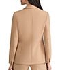 Kasper Stretch Twill One Front Button Peak Lapel Jacket, Color:Soft Sand - Image 2