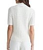 Kasper Textured Short Sleeve Button Front Cardigan - Image 4