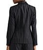 Kasper Three Pocket One Button Pinstripe Blazer - Image 2