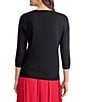 Kasper Three Quarter Sleeve V-Neck Top - Image 2