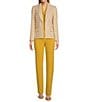 Kasper Tie Front Neck Sleeveless Blouse, Color:Butterscotch - Image 4