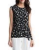 Kasper Tie Front Printed Blouse - Image 1