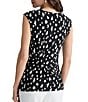 Kasper Tie Front Printed Blouse - Image 2