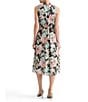 Kasper Tie Front Printed Clip Dot Midi Dress - Image 2