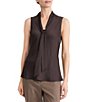 Kasper Tie Front Satin Blouse - Image 3