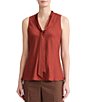 Kasper Tie Front Satin Blouse - Image 5