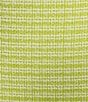Color:Kiwi/Lily White - Image 4 - Tweed Fringe Waist Coordinating Pencil Skirt