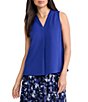Kasper V-Neck Sleeveless Drape Blouse - Image 3