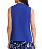 Kasper V-Neck Sleeveless Drape Blouse - Image 4