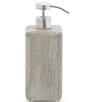 Color:Beige/Wood - Image 1 - Fiji Collection Whitewashed Mango Wood Soap/Lotion Pump Dispenser
