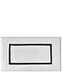 Color:White/Black - Image 1 - Framed Stripe Bath Rug