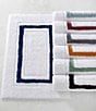 Color:White/Black - Image 2 - Framed Stripe Bath Rug