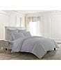 Color:Dolphin Grey - Image 1 - Lorimer Washed Percale Duvet Cover
