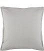 Color:Dolphin Grey - Image 1 - Lorimer Washed Percale Euro Sham Pair