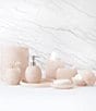 Kassatex Luna Collection Wastebasket, Color:Pale Pink - Image 2