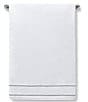 Kassatex Newbury Collection Embroidered Bath Towel, Color:White/Grey - Image 2