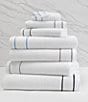 Color:White/Black - Image 4 - Newbury Collection Embroidered Bath Towel