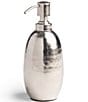 Color:Silver - Image 1 - Nile Hammered Brass Soap/Lotion Dispenser