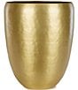 Color:Gold - Image 1 - Nile Hammered Brass Wastebasket