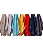 Color:Charcoal - Image 3 - Outdoor Collection Amalfi Embroidered Framed Turkish Cotton Beach Towel